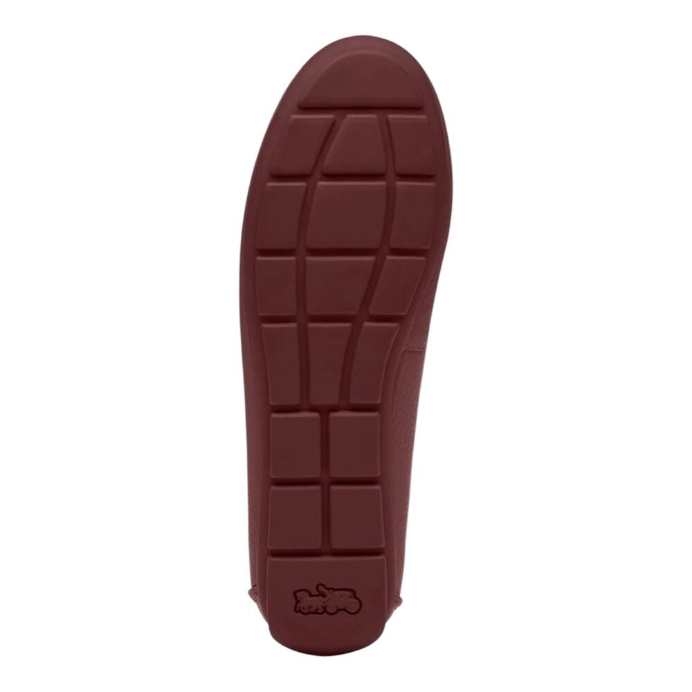 COACH Women's Sculpted C Leather Classic Loafer Flats Dark Wine Size 9 - Picture 5 of 5